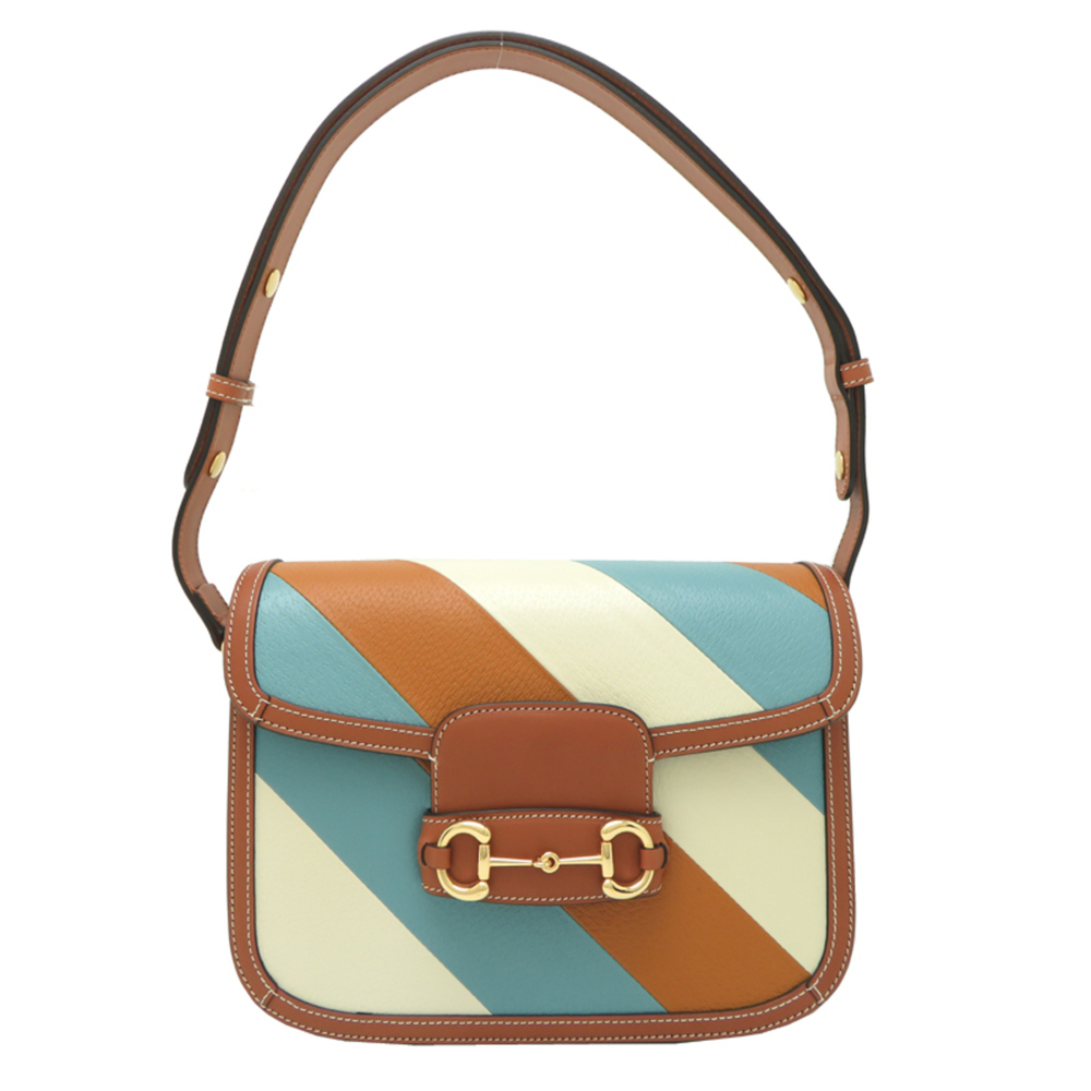 Gucci Horsebit 1955 Women's Shoulder Bag 602204 Leather Dans le Vert